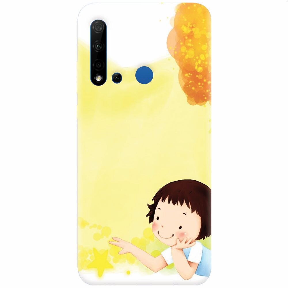 Husa silicon pentru Huawei P20 Lite (2019), Child Autumn Paint Hd