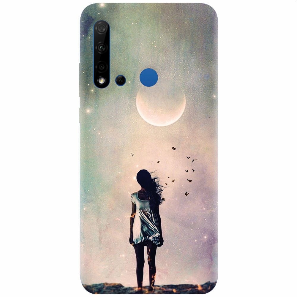 Husa silicon pentru Huawei P20 Lite (2019), Alone Woman Cgi Hd K