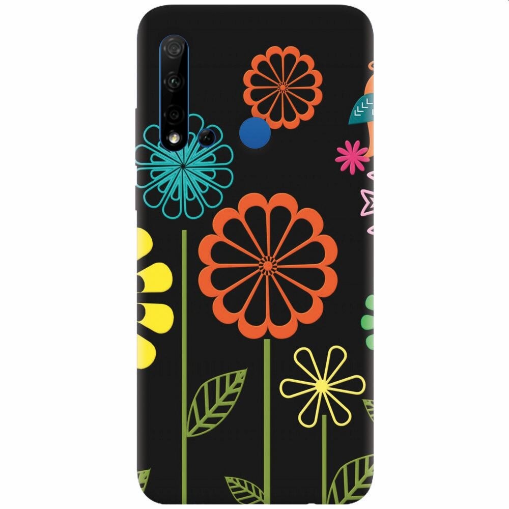 Husa silicon pentru Huawei P20 Lite (2019), Colorful Spring Birds Flowers Vectors