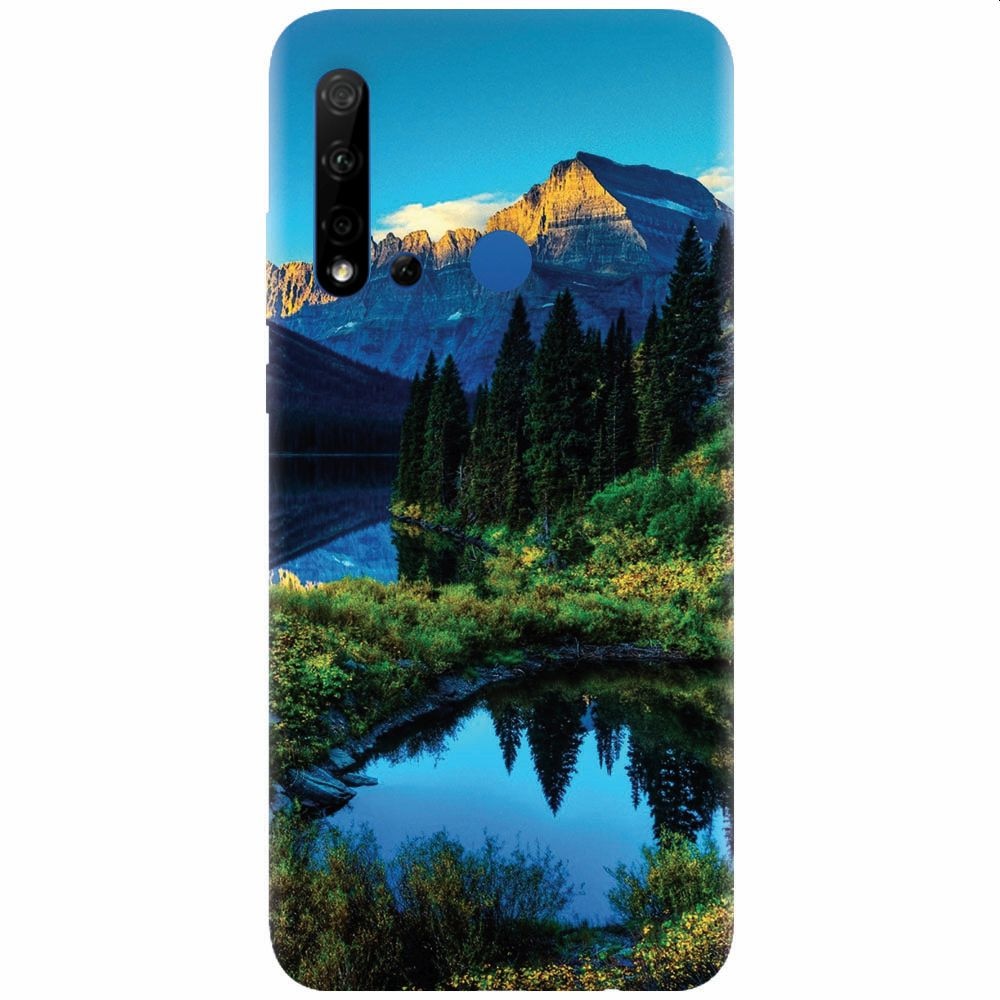 Husa silicon pentru Huawei P20 Lite (2019), HDR Mountains Lake