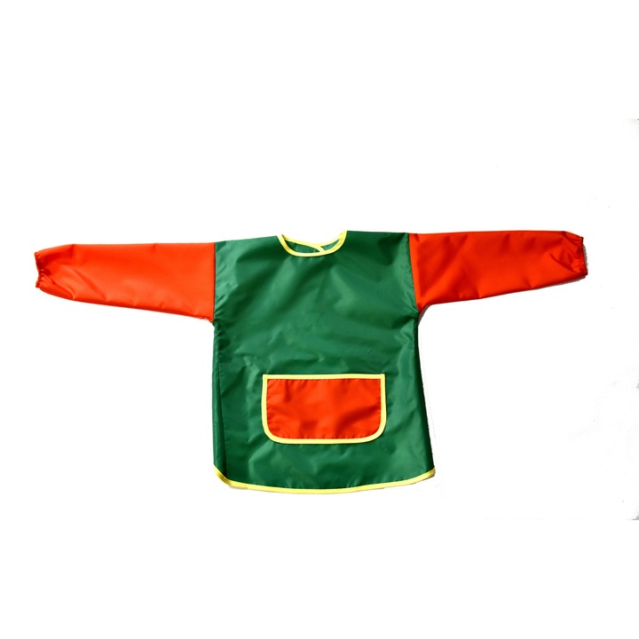 Halat protectie cu buzunar, Atelier Diversis, M, verde cu portocaliu