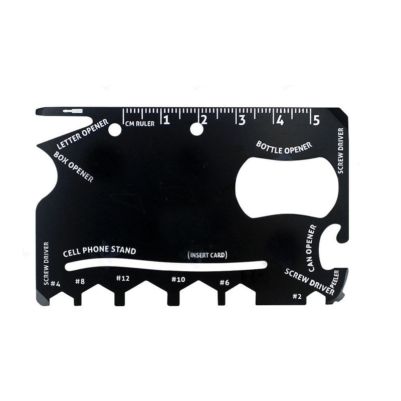 Card multifunctional 18 in 1, negru