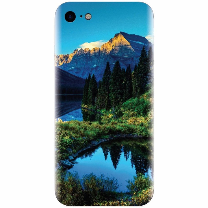 Szilikon tok Apple Iphone 5 / 5S / SE, HDR Mountains Lake telefonhoz