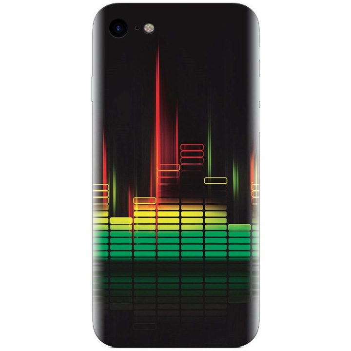 Szilikon tok Apple Iphone 5 / 5S / SE, Abstract Dj Sound System telefonhoz