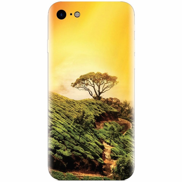 Szilikon tok Apple Iphone 5 / 5S / SE, Hill Top Tree Golden Light telefonhoz