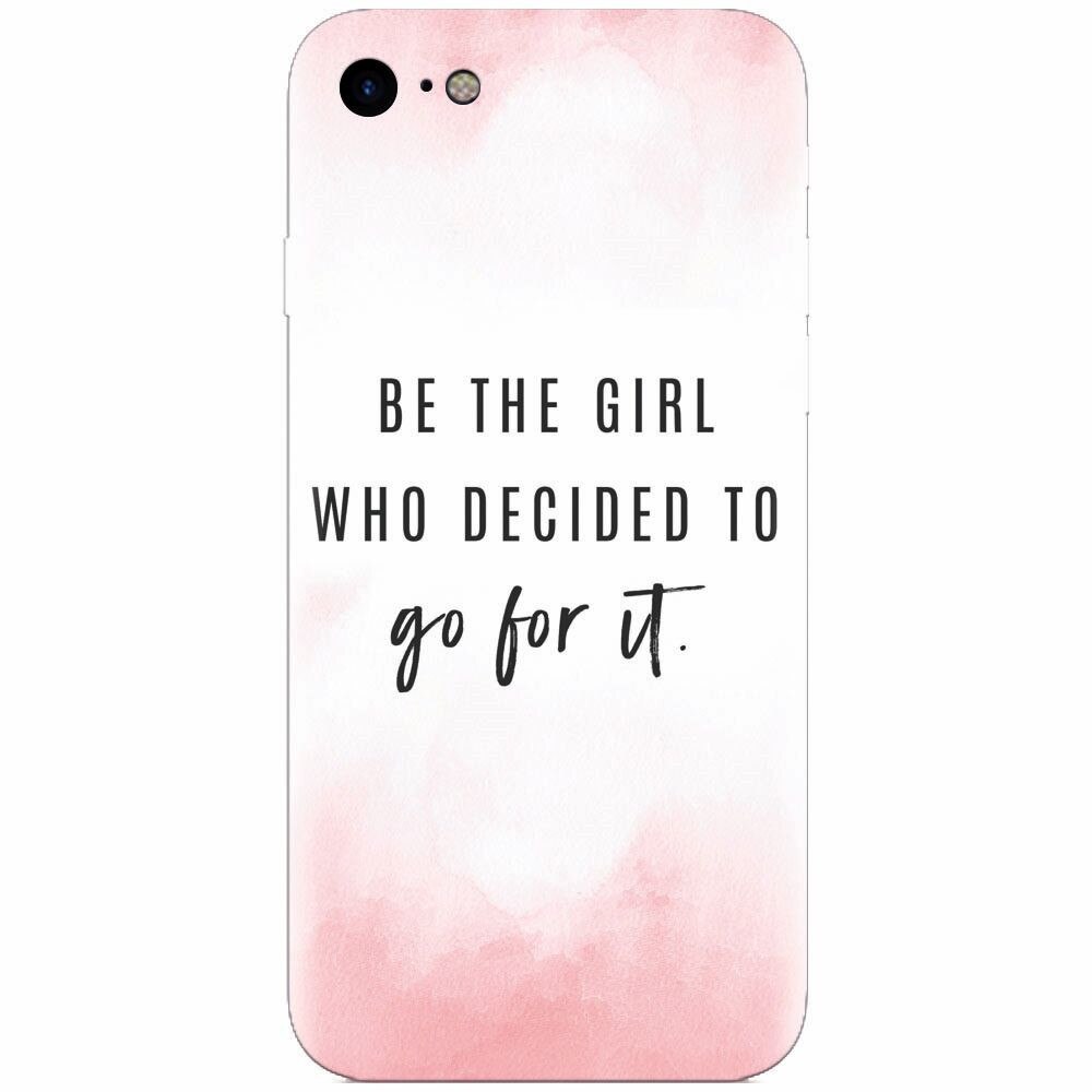 Husa silicon pentru Apple Iphone 5 / 5S / SE, Quotes Pink