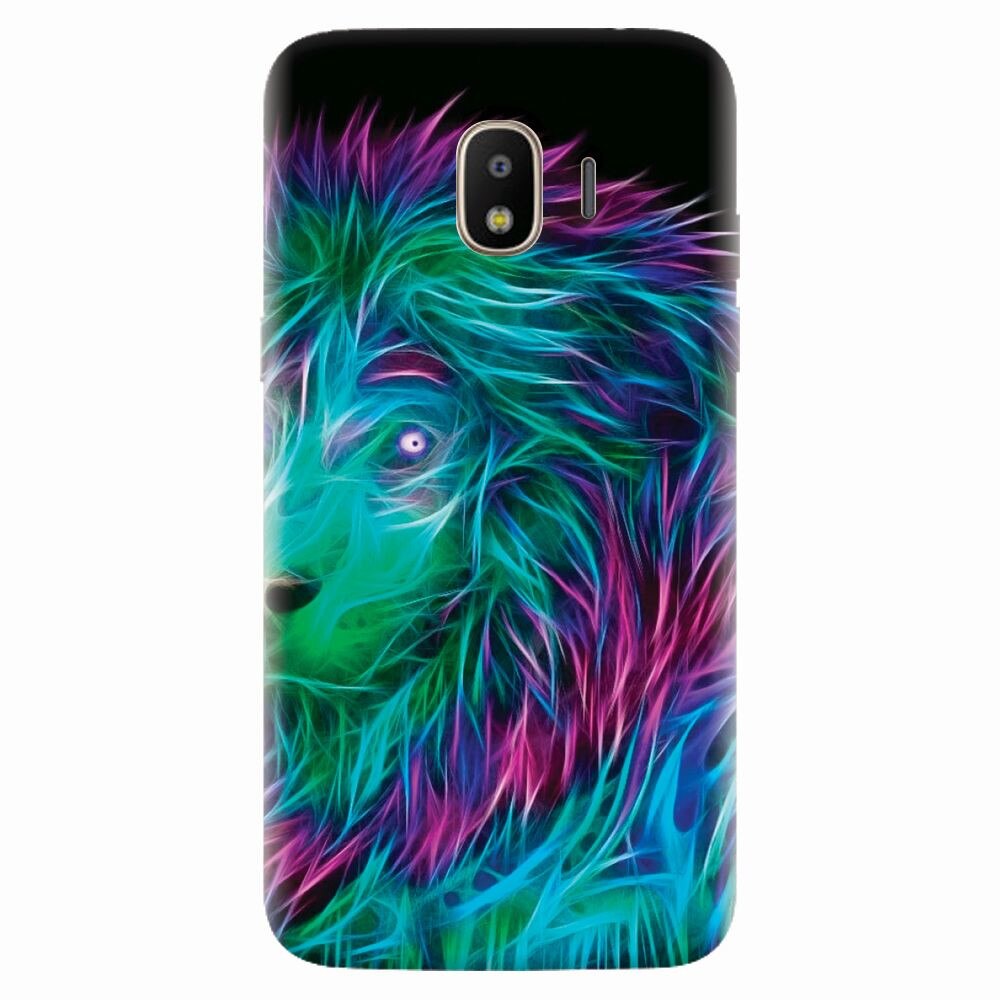 Husa silicon pentru Samsung Galaxy J2 2018, Abstract Lion 002