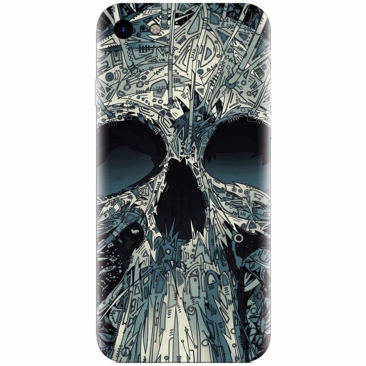 Apple Iphone 5 / 5S / SE telefonnal kompatibilis szilikon tok, Abstract Skull Artwork Illusztráció