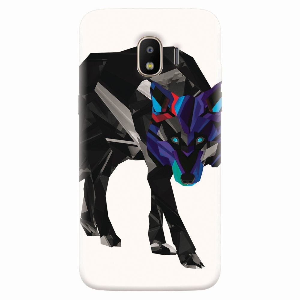 Husa silicon pentru Samsung Galaxy J4 2018, Abstract Wolf