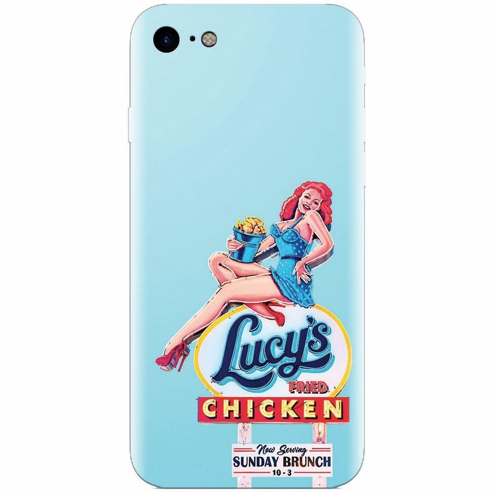 Husa silicon pentru Apple Iphone 5 / 5S / SE, American Vintage Restaurant Sign