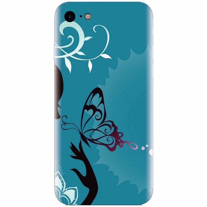 Apple Iphone 5 / 5S / SE szilikon tok, Blue Butterfly
