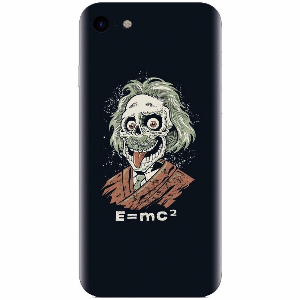 Husa silicon pentru Apple Iphone 7, Albert Einstein Caricature