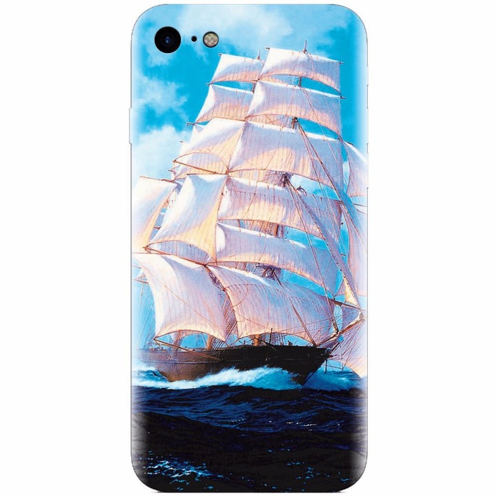Szilikon tok Apple Iphone 5 / 5S / SE készülékhez, Attractive Art Of Ships