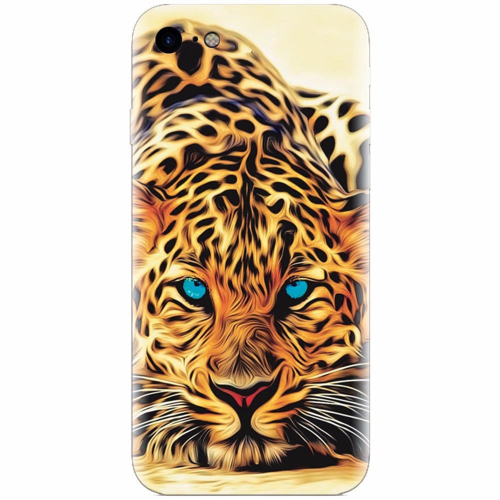 Husa silicon pentru Apple Iphone 8, Animal Tiger
