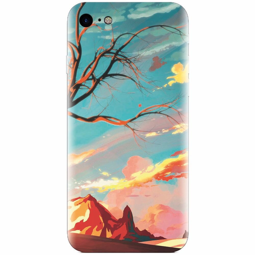 Husa silicon pentru Apple Iphone 5c, Artistic Landscape