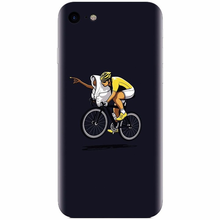 Apple Iphone 5 / 5S / SE, ET Riding Bike Funny Illusztrációval kompatibilis szilikon tok