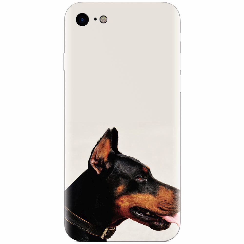 Husa silicon pentru Apple Iphone 8, Doberman