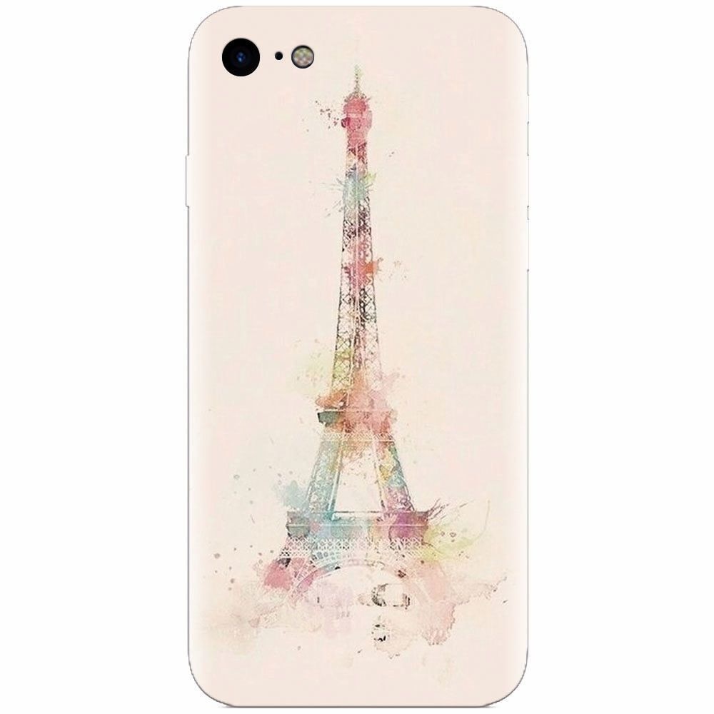 Husa silicon pentru Apple Iphone 8, Eiffel Tower 001