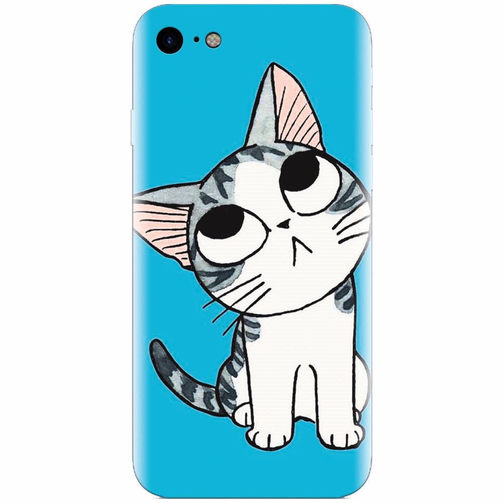 Husa silicon pentru Apple Iphone 8, Cat Lovely Cartoon