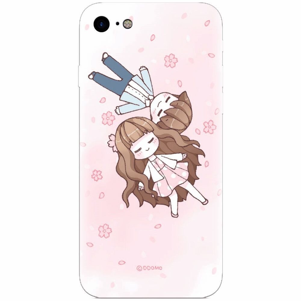 Husa silicon pentru Apple Iphone 8, Cute Couple