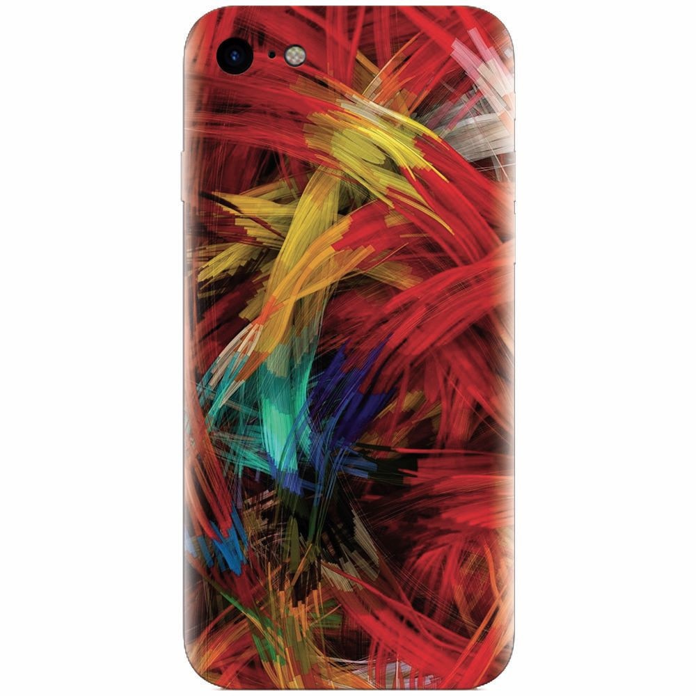 Husa silicon pentru Apple Iphone 5 / 5S / SE, Colorful Digital Painting Strokes