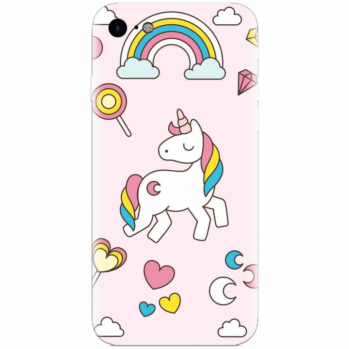 Apple Iphone 5 / 5S / SE telefonnal kompatibilis szilikon tok, Cute Unicorn