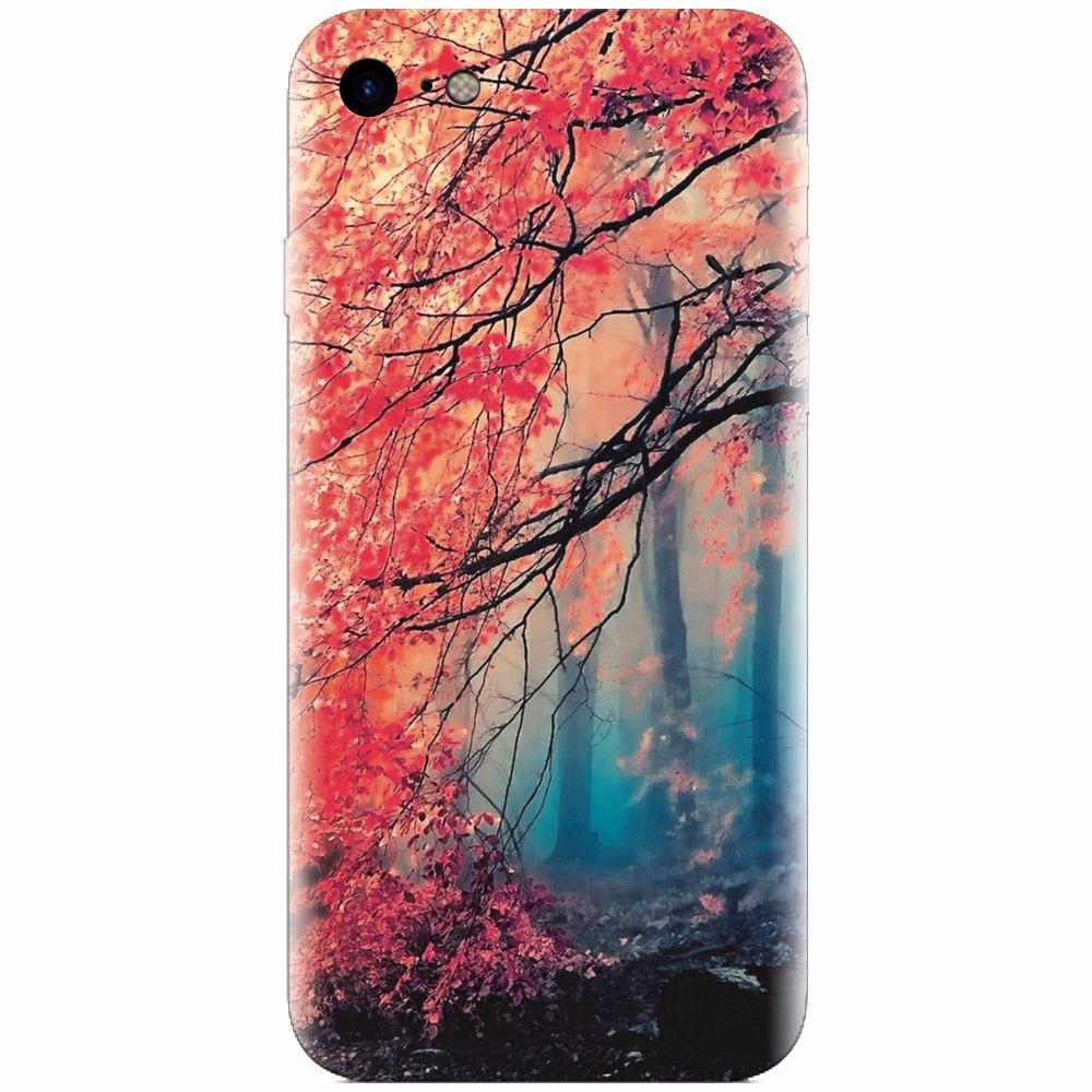 Husa silicon pentru Apple Iphone 5 / 5S / SE, Morning Fog Inest Nature