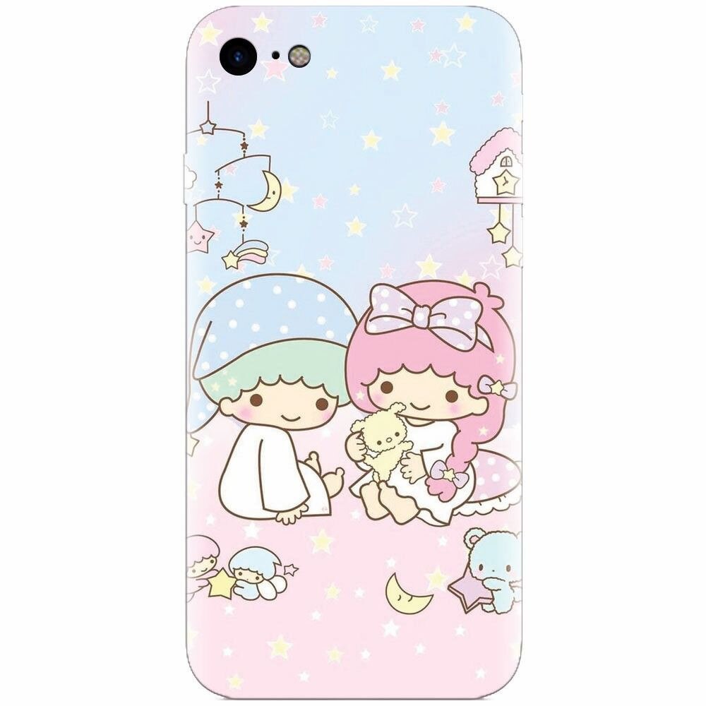 Husa silicon pentru Apple Iphone 5c, Little Twins