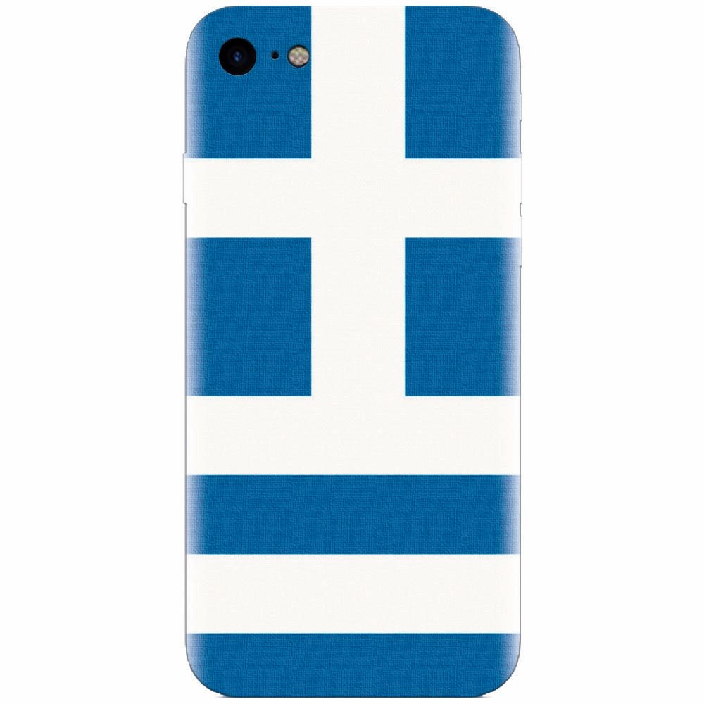 Husa silicon pentru Apple Iphone 8, Greece Flag