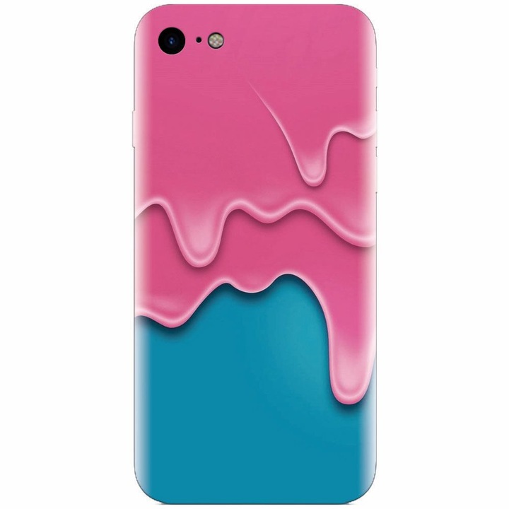 Szilikon tok Apple Iphone 5c-hez, Pink Liquid Dripping