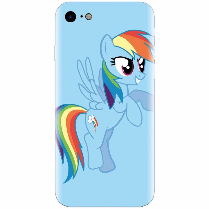 Szilikon tok Apple Iphone 5 / 5S / SE, Rainbow Dash telefonhoz