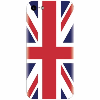 Husa silicon pentru Apple Iphone 6 Plus, UK Flag Illustration Husa silicon pentru Apple Iphone 6 Plus, UK Flag Illustration
