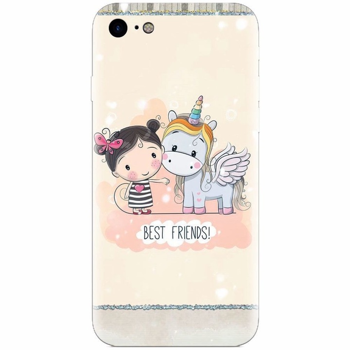 A szilikon borítás kompatibilis az Apple Iphone 5 / 5S / SE, Best Friends telefonnal
