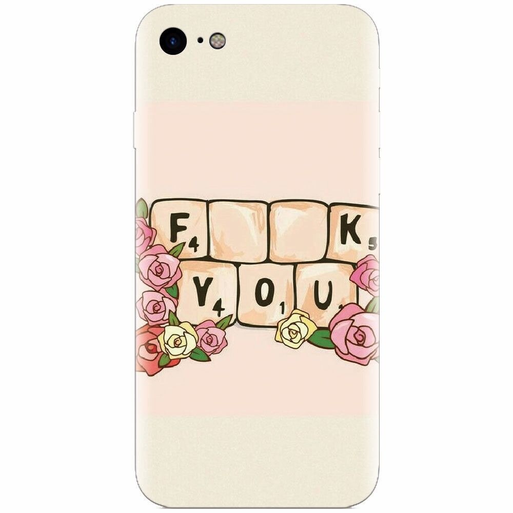 Husa silicon pentru Apple Iphone 5 / 5S / SE, Scrabble