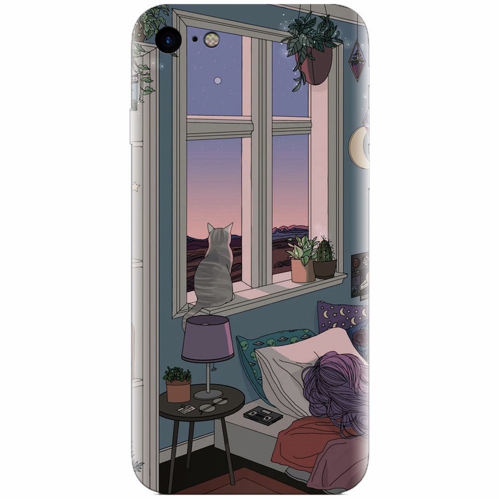 Husa silicon pentru Apple Iphone 5c, Girl Room