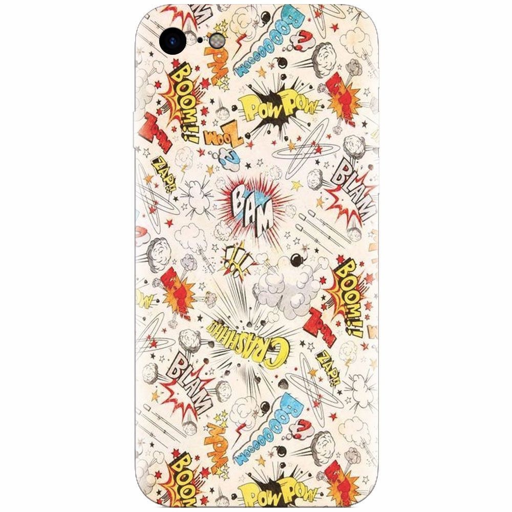 Husa silicon pentru Apple Iphone 6 Plus, Vintage Comic