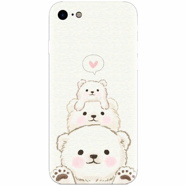Szilikon tok Apple Iphone 5 / 5S / SE, Bear Family telefonhoz