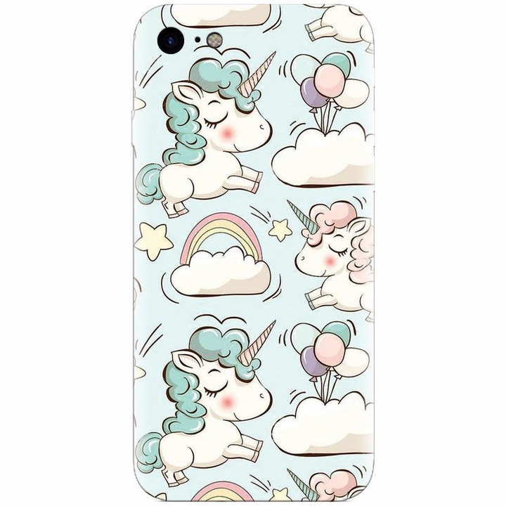 Szilikon tok kompatibilis az Apple Iphone 5 / 5S / SE, Unicorns And Clouds telefonnal