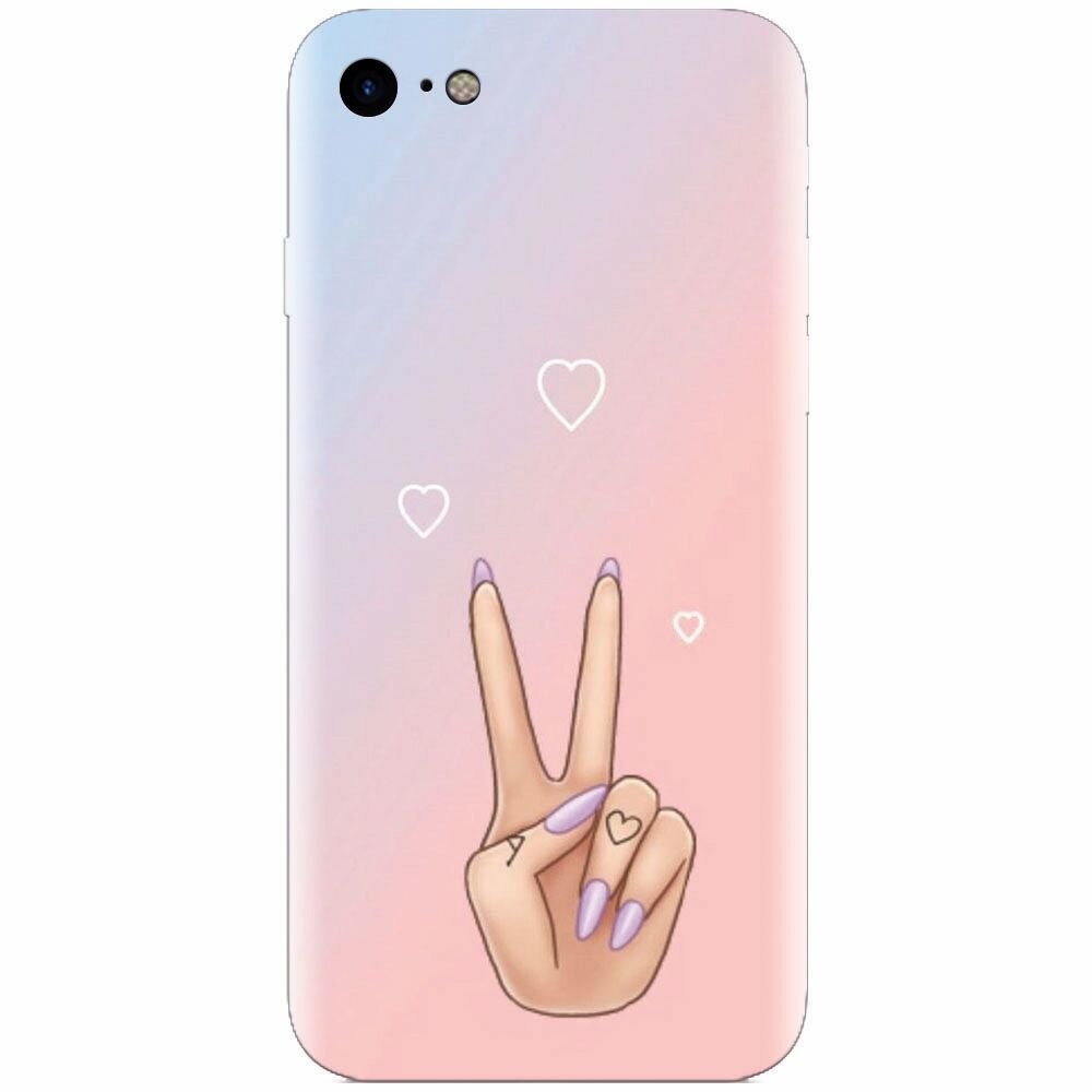 Husa silicon pentru Apple Iphone 5 / 5S / SE, Victory Love