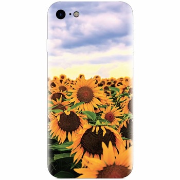 Husa silicon pentru Apple Iphone 8, Sunflowers Husa silicon pentru Apple Iphone 8, Sunflowers