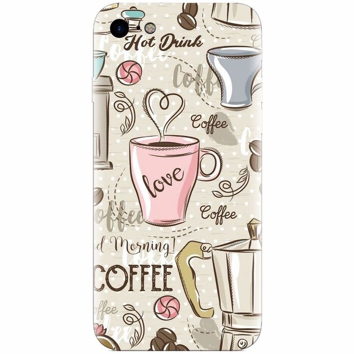 Szilikon tok Apple Iphone 5 / 5S / SE, Coffee And Donuts telefonokhoz