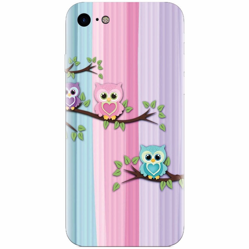 Husa silicon pentru Apple Iphone 8, Cute Owl