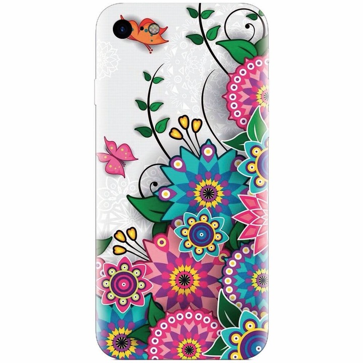 Szilikon tok Apple Iphone 5 / 5S / SE, Mandala Flowers telefonhoz