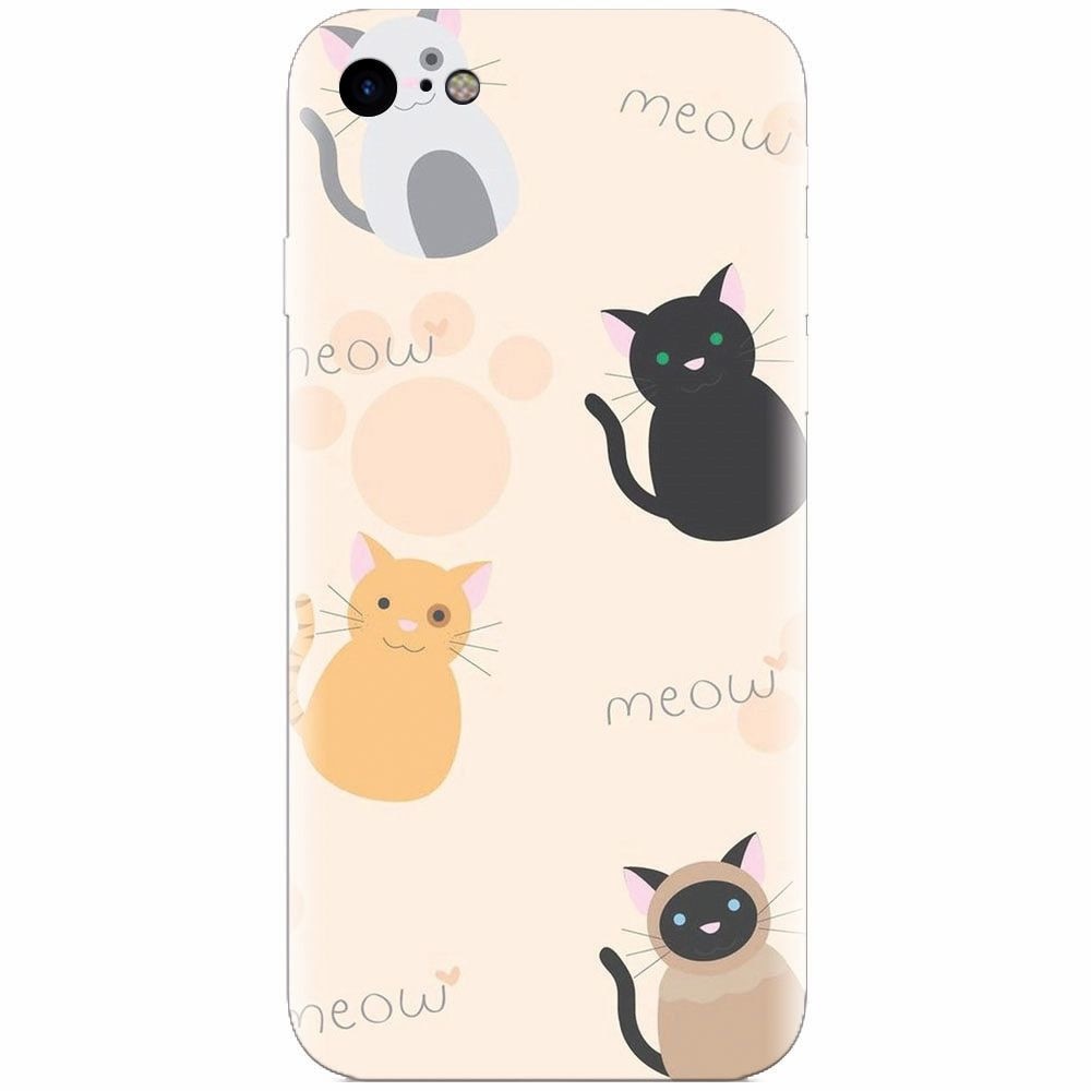 Husa silicon pentru Apple Iphone 5c, Meow
