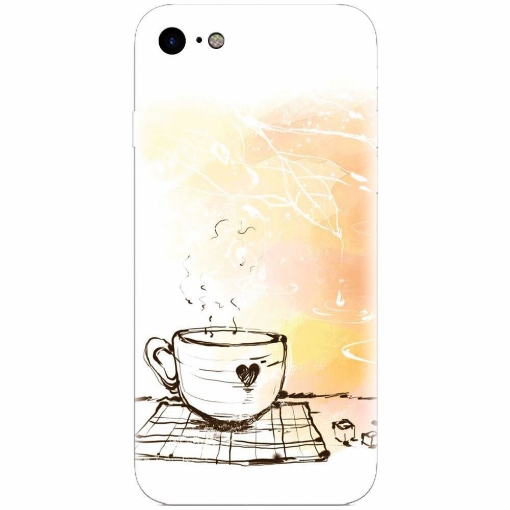 Husa silicon pentru Apple Iphone 6 Plus, Coffe Love