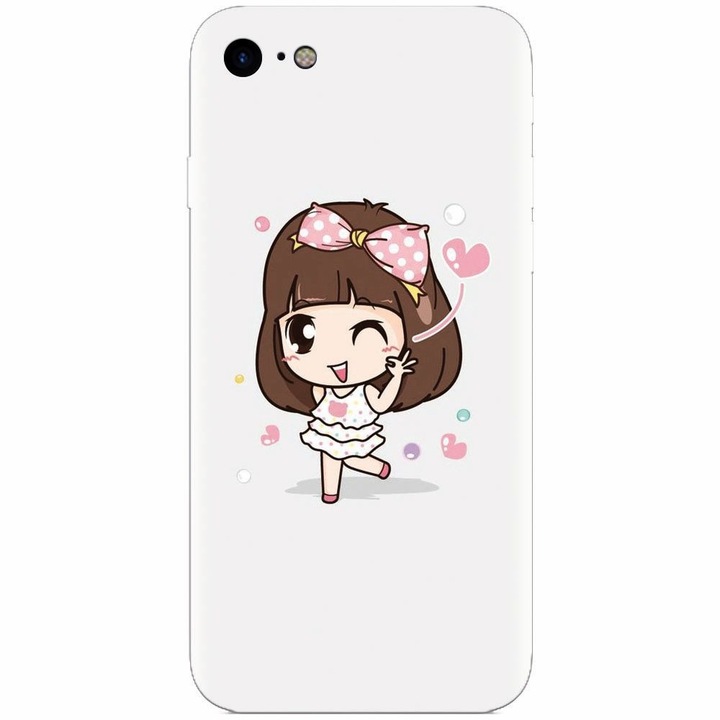 Szilikon tok Apple Iphone 5c, Happy Girl telefonhoz
