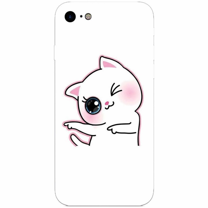 Szilikon tok Apple Iphone 5 / 5S / SE, Cute Kitty telefonhoz