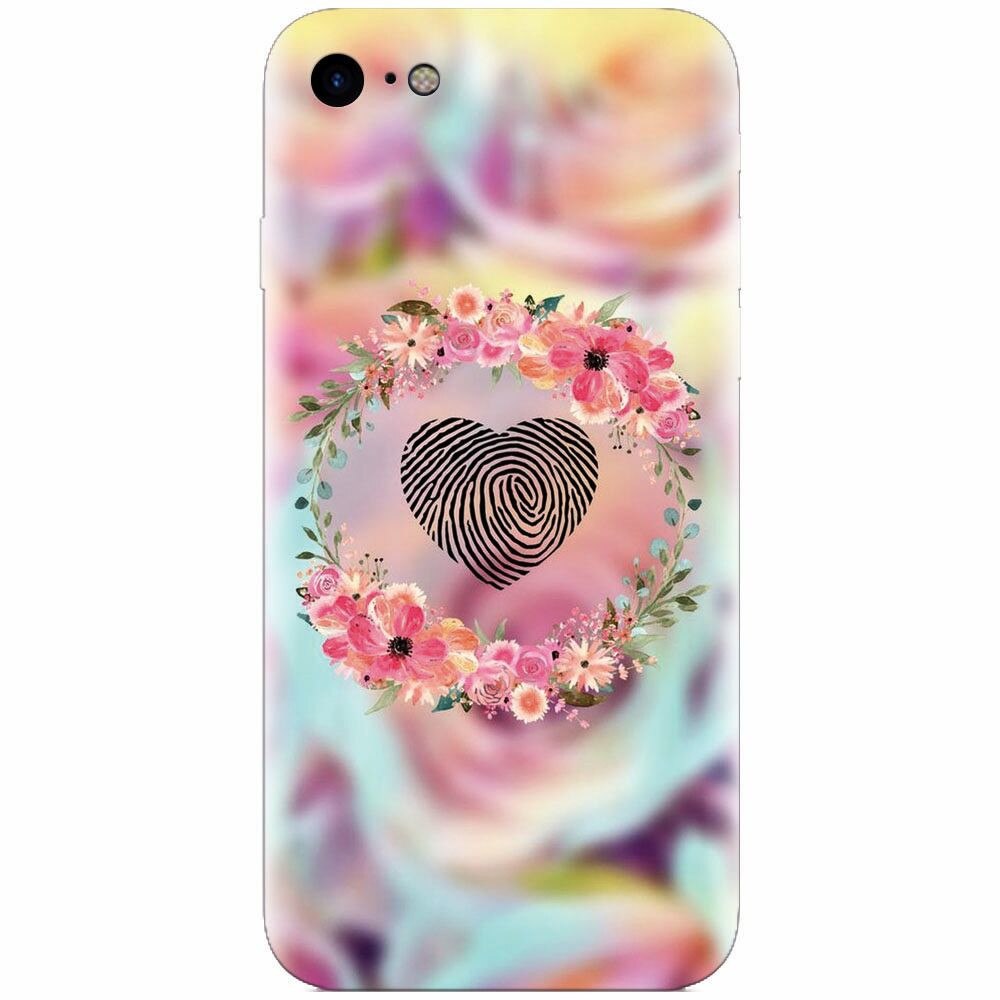 Husa silicon pentru Apple Iphone 5c, Fingerprint