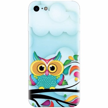 Husa silicon pentru Apple Iphone 5c, Owl 102 Husa silicon pentru Apple Iphone 5c, Owl 102