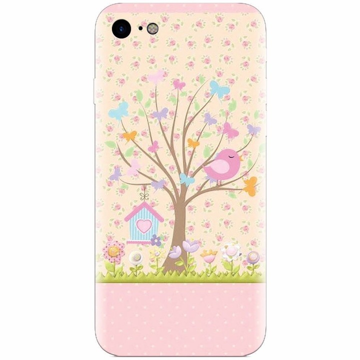 Apple Iphone 5 / 5S / SE, Cute Birdhouse telefonnal kompatibilis szilikon borítás